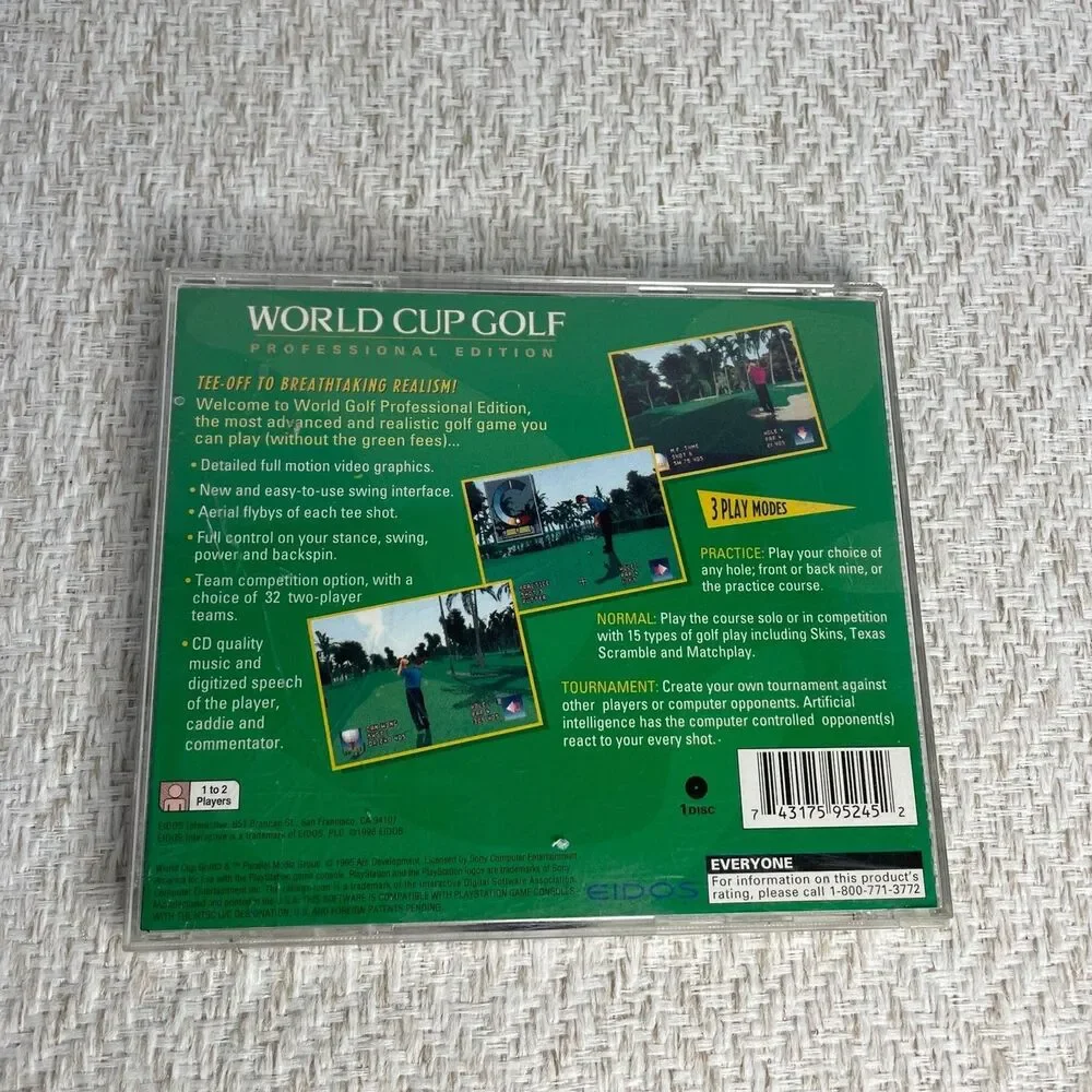 World Cup Golf Professional Edition for PlayStation by Eidos Interactive CIB
